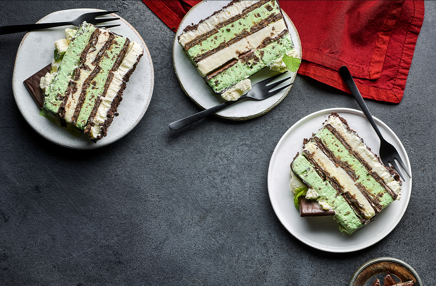 Peppermint cream parfait recipe
