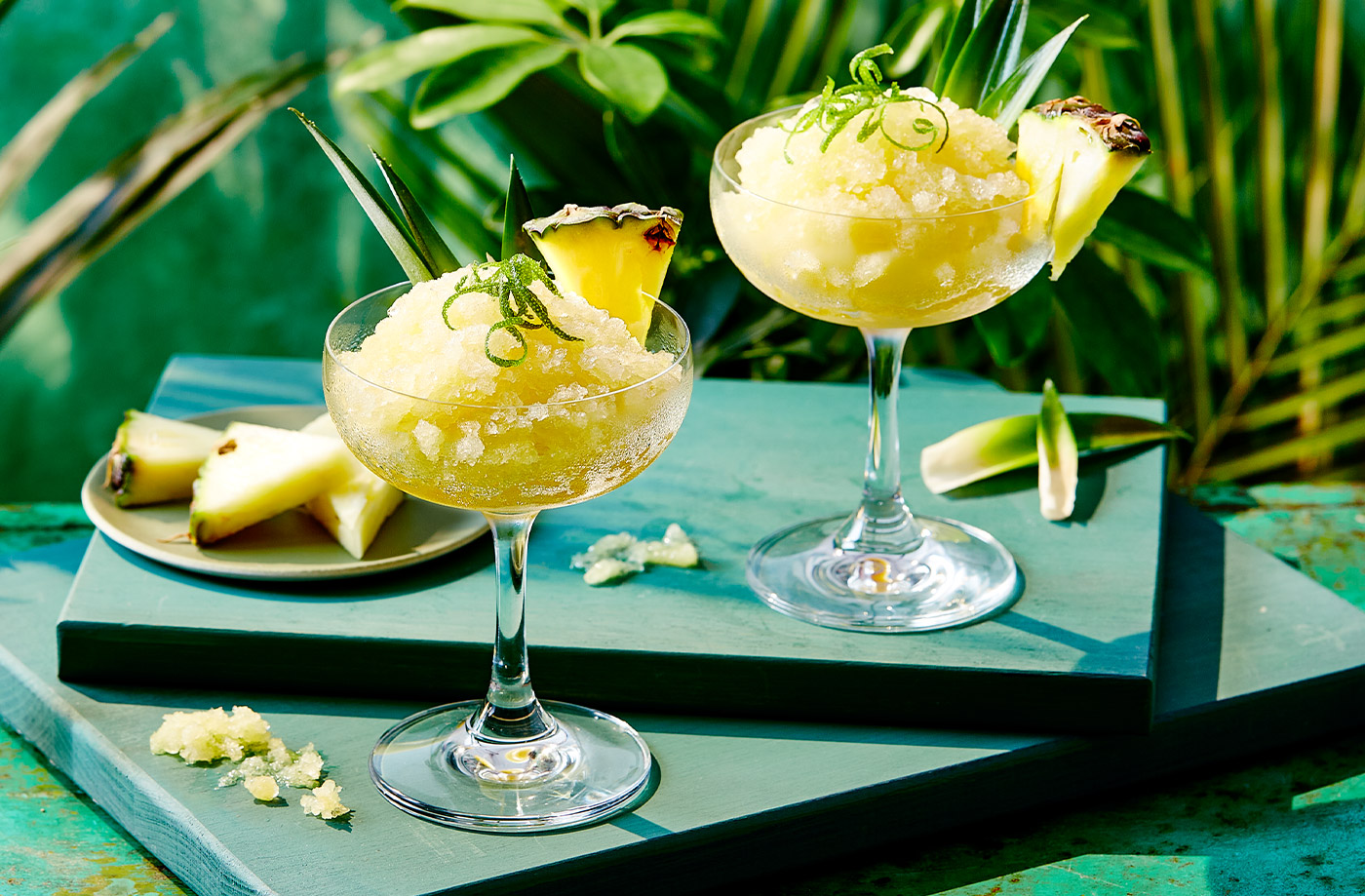 Piña colada granita recipe