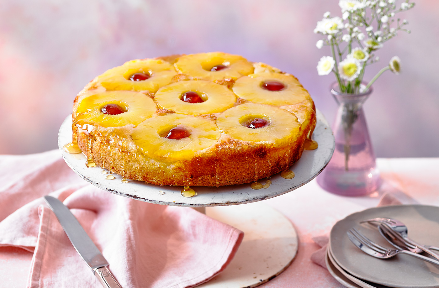 Pineapple upside down cake recipe