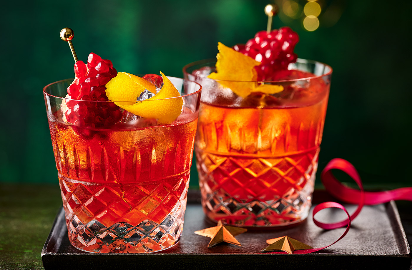 Pomegranate negroni recipe