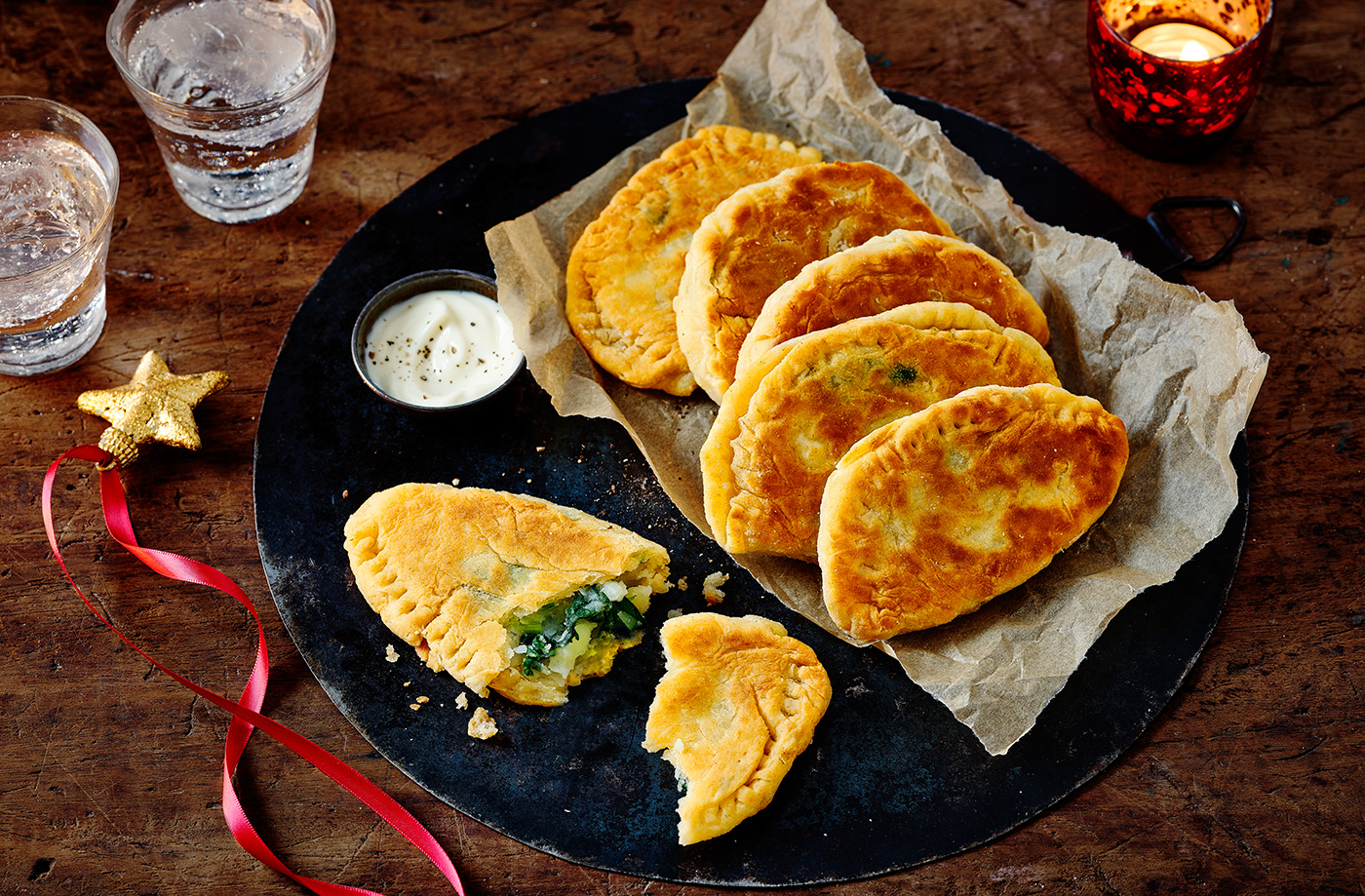 Potato and spinach piroshki recipe