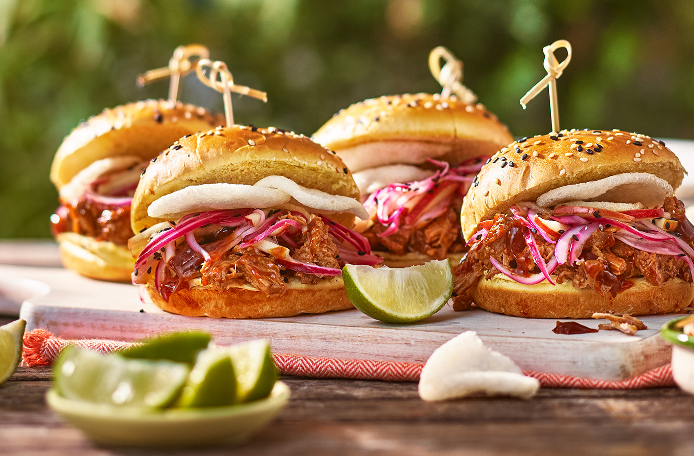 Asian-style barbecue pork sliders recipe