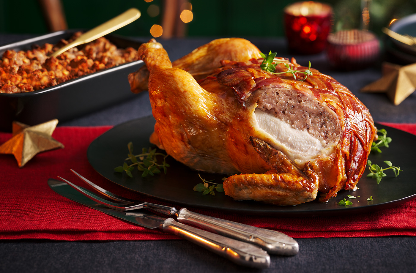 Brie and cranberry-stuffed chicken wrapped in bacon recipe