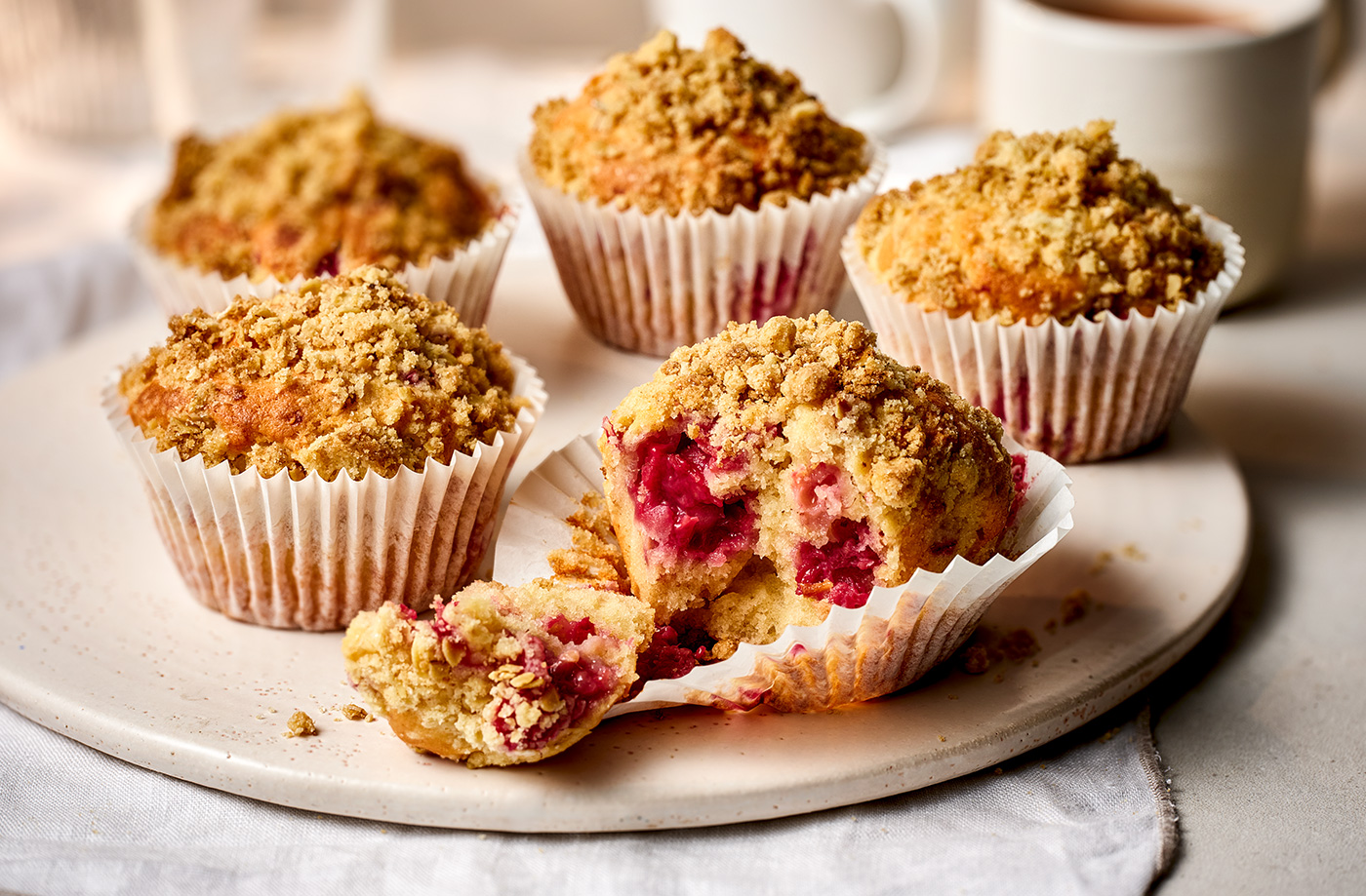 Briony’s raspberry crumble muffins recipe
