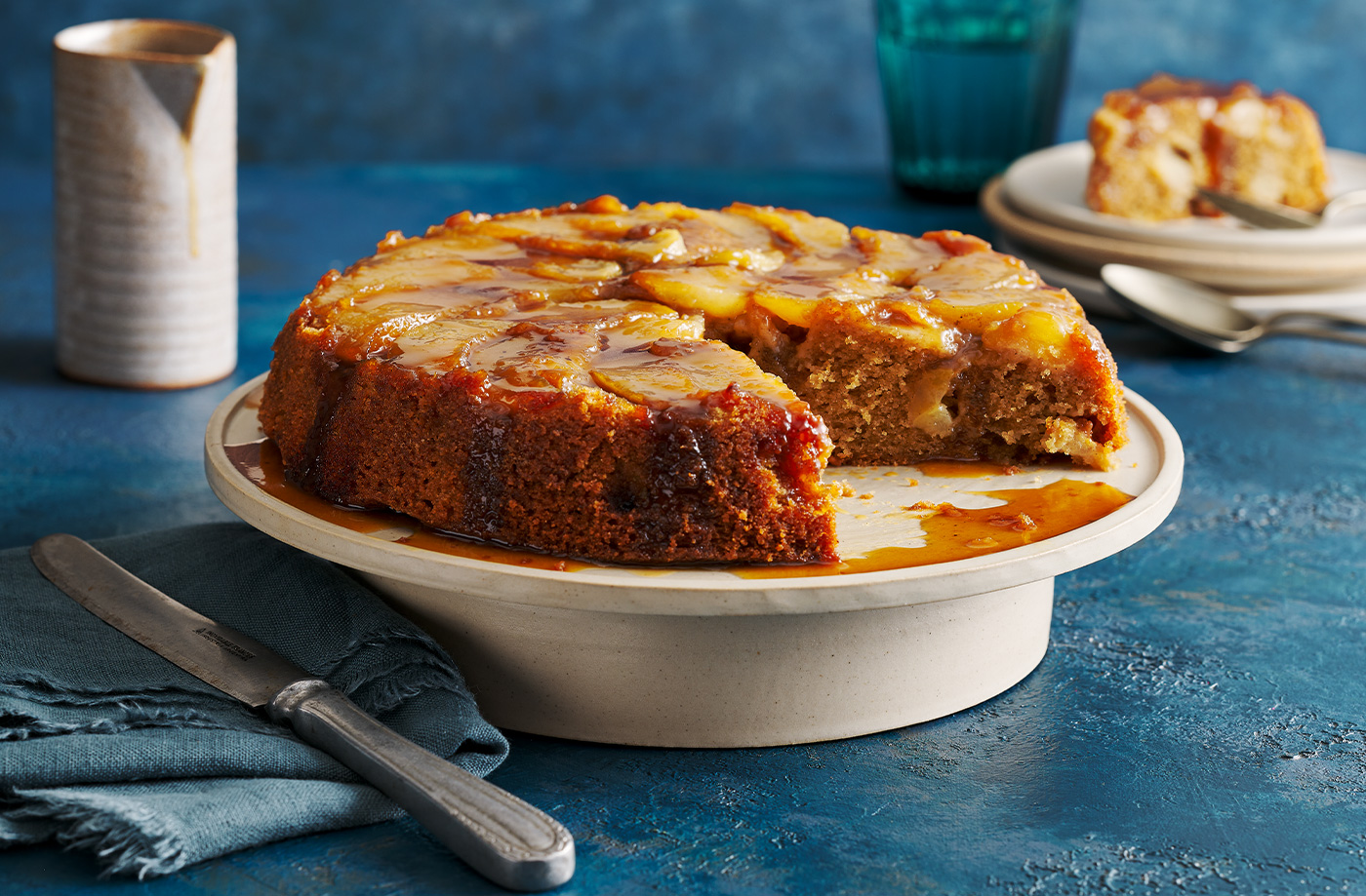 Miso caramel apple cake recipe