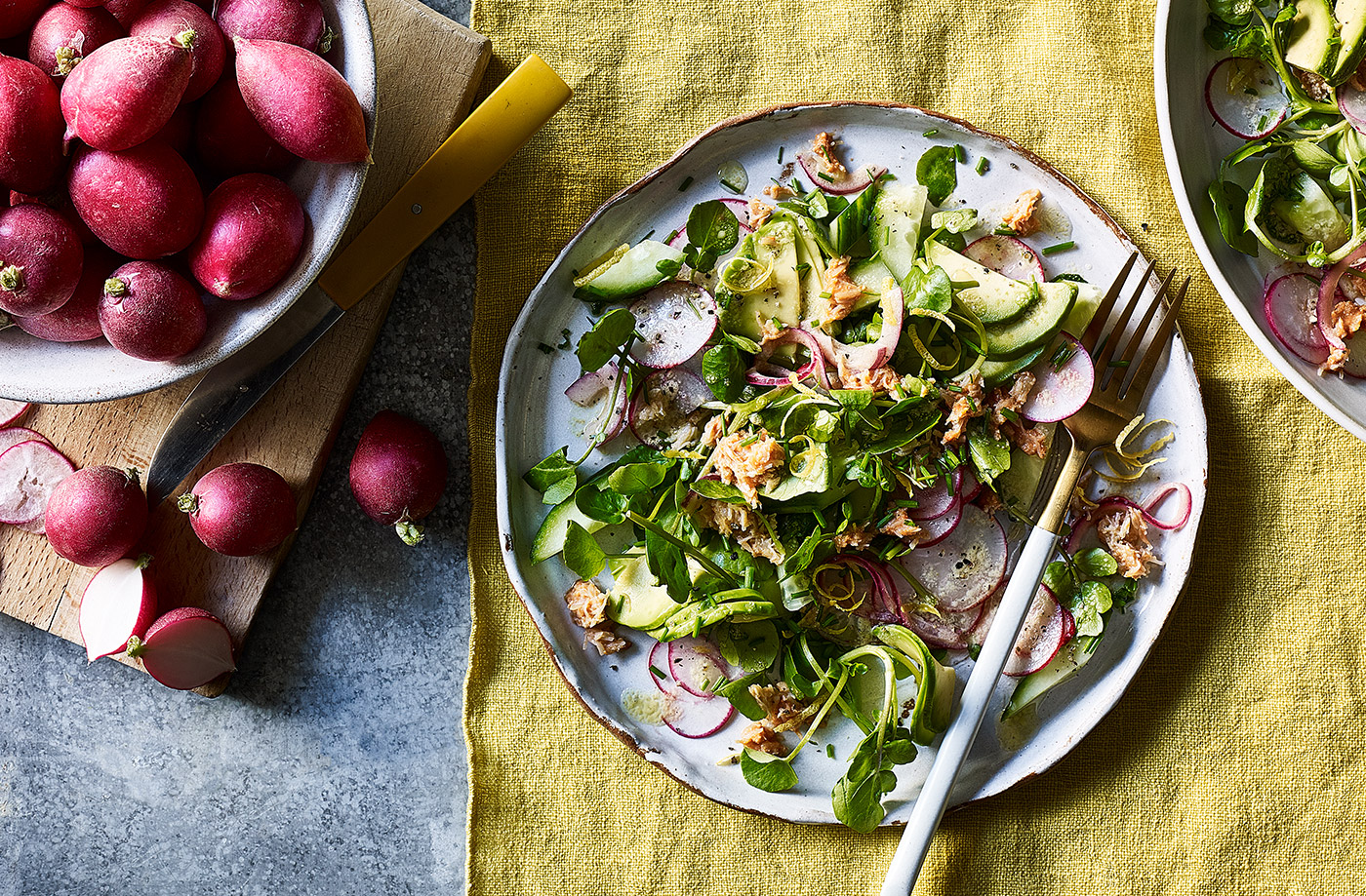 Radish and crab salad recipe