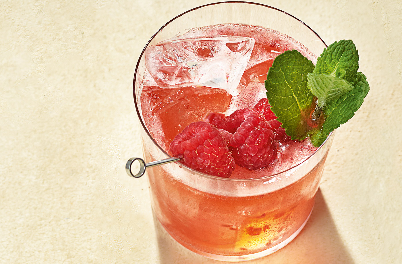 Raspberry, apple and elderflower spritz recipe