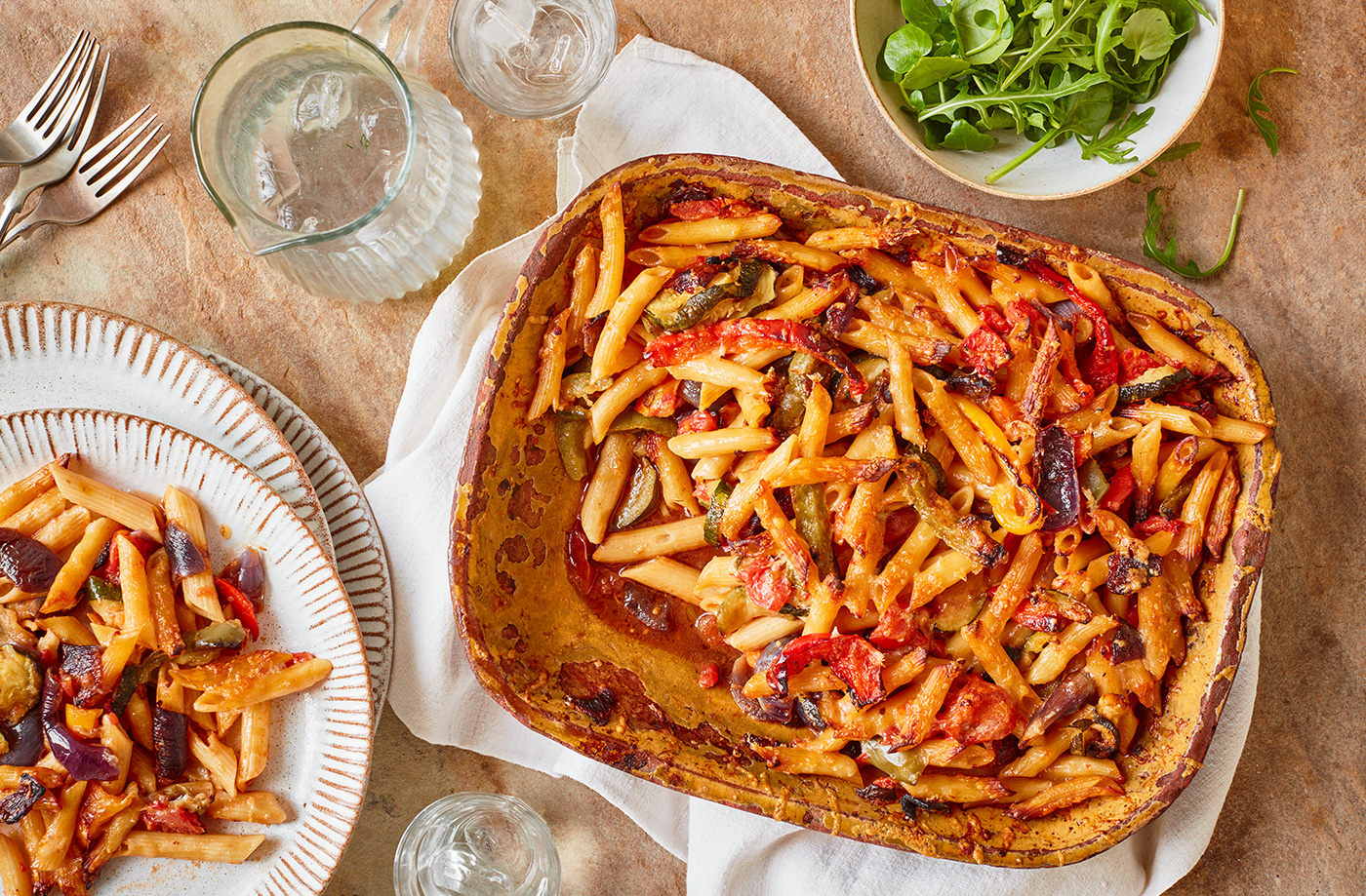 Ratatouille pasta bake recipe