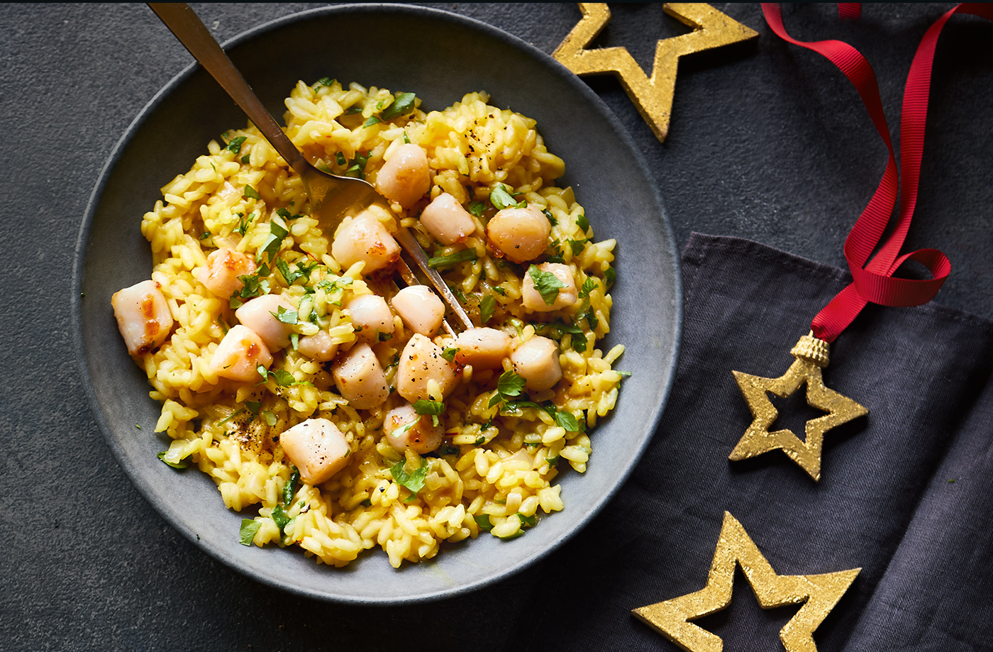 Scallop risotto recipe