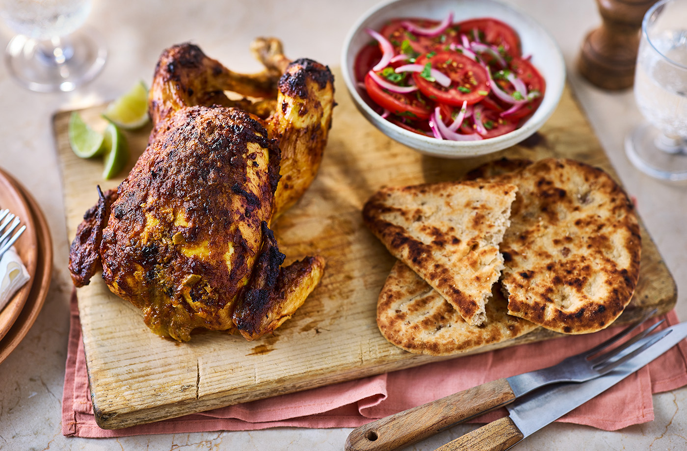 Lime pickle roast chicken recipe
