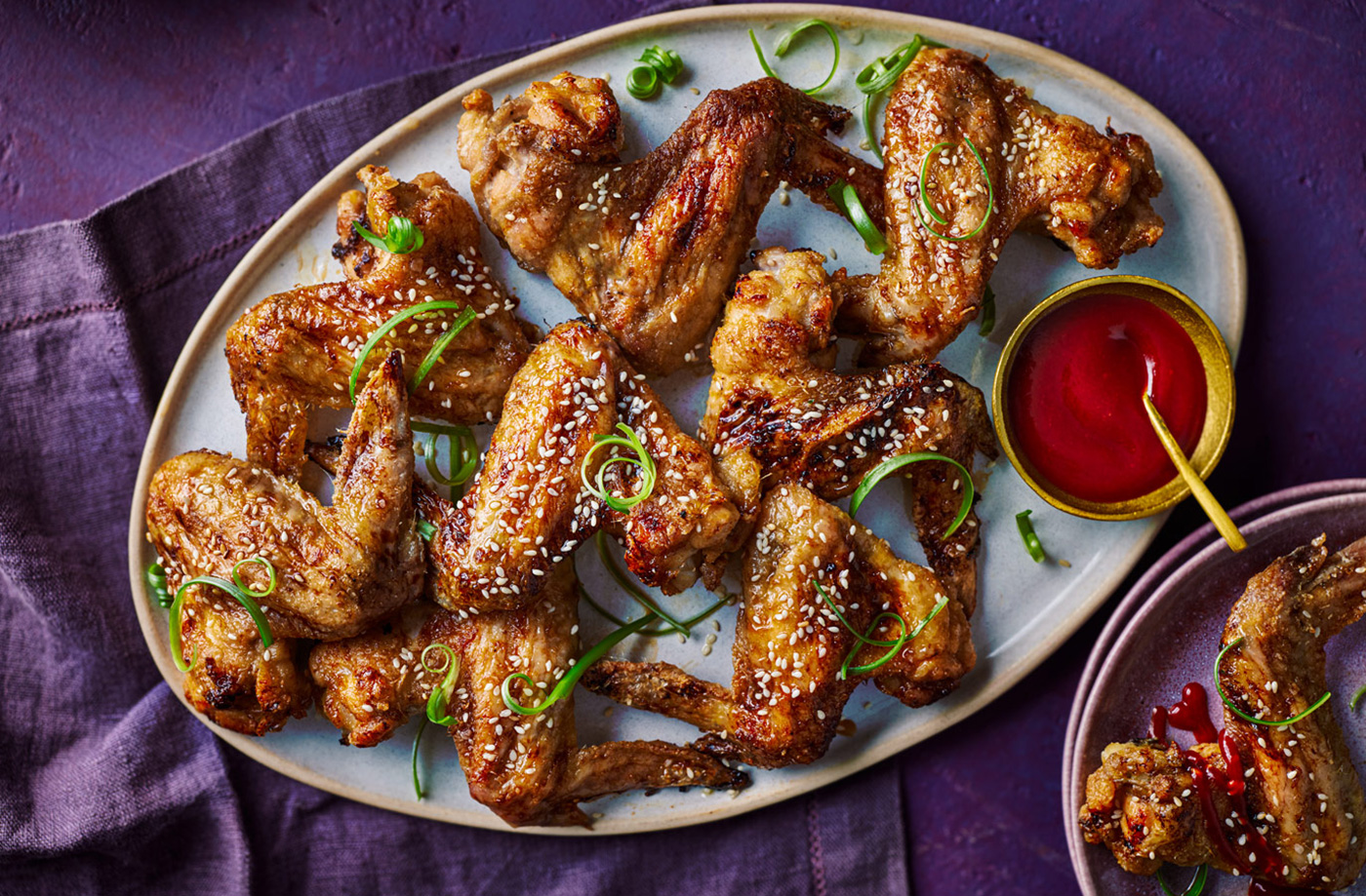 Sticky soy air-fryer wings recipe