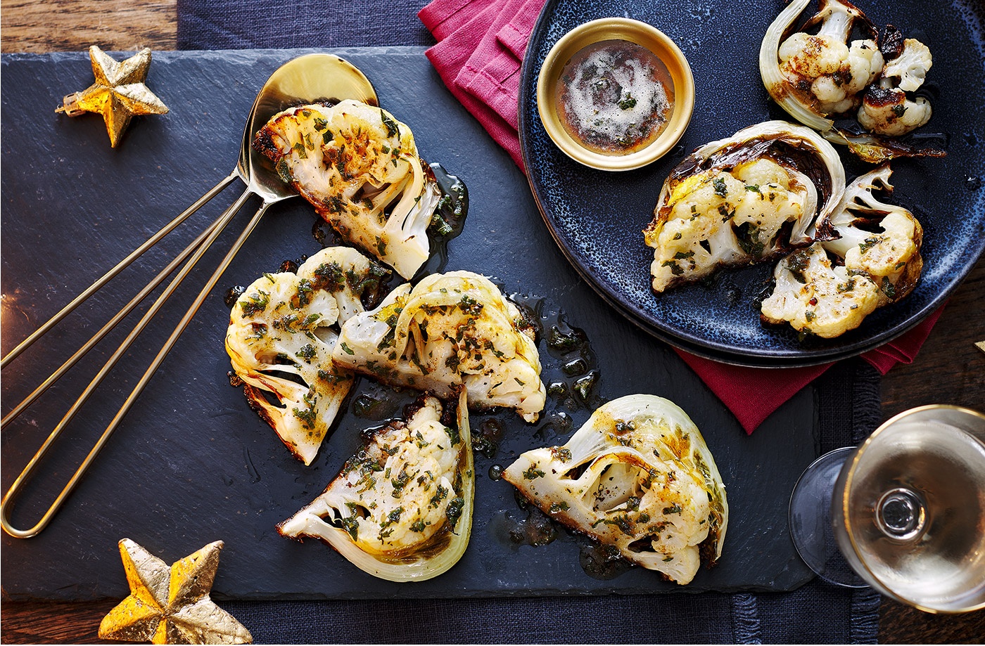 Sage and brown butter-basted cauliflower recipe
