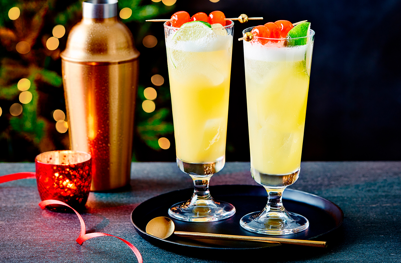 Santa’s Singapore Sling mocktail recipe