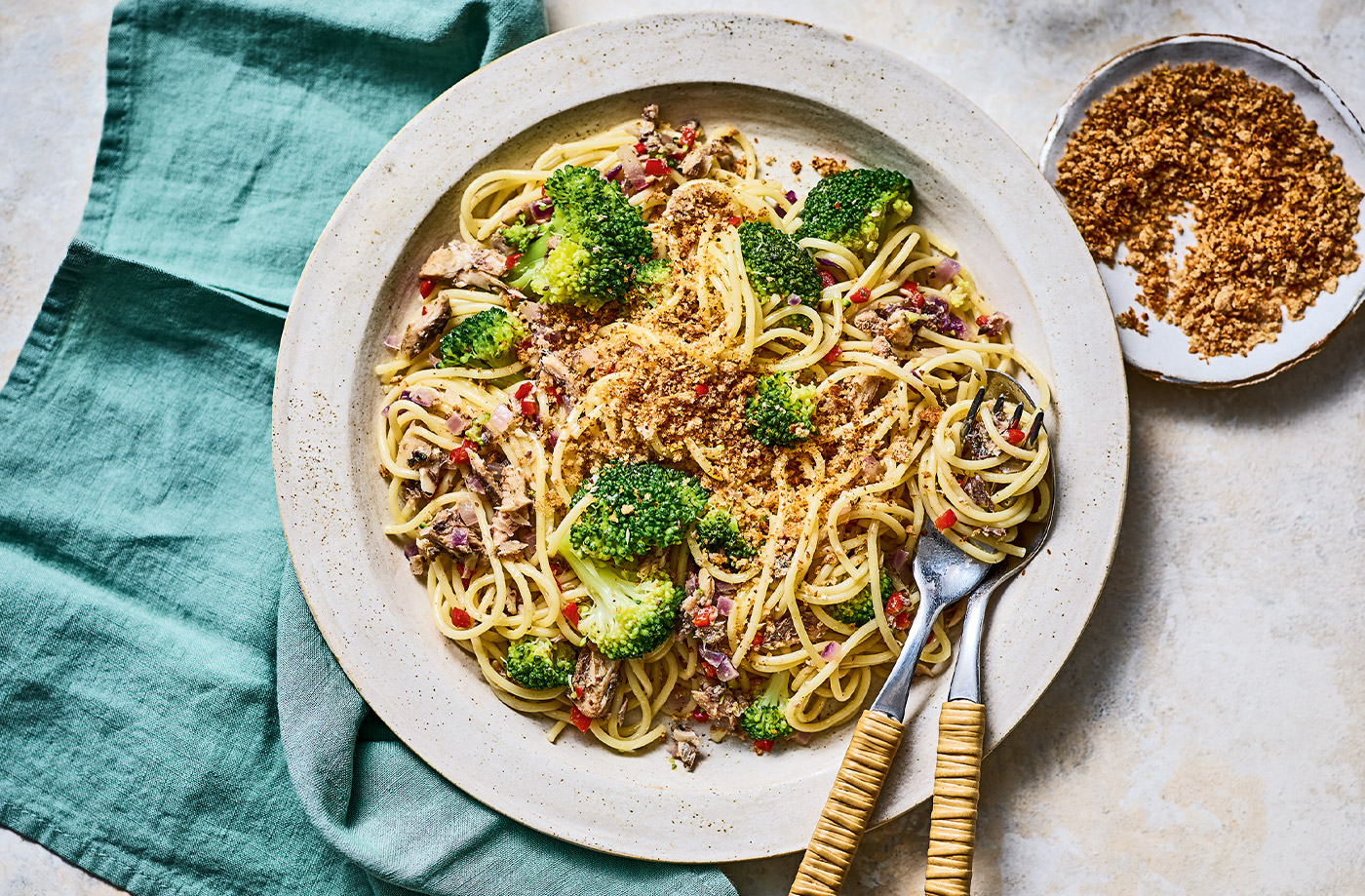 Sardine and broccoli spaghetti recipe