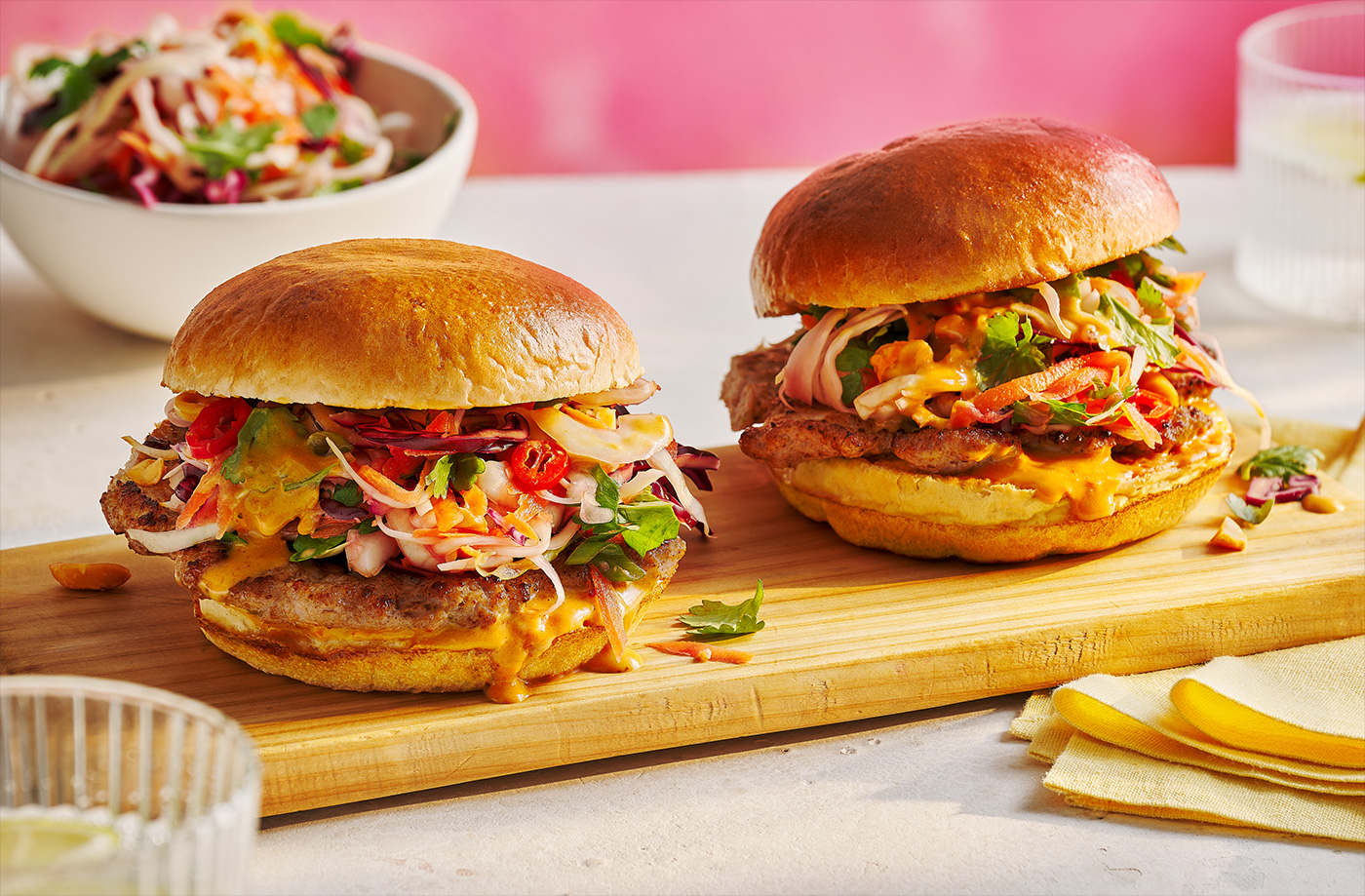 Satay smash burger recipe