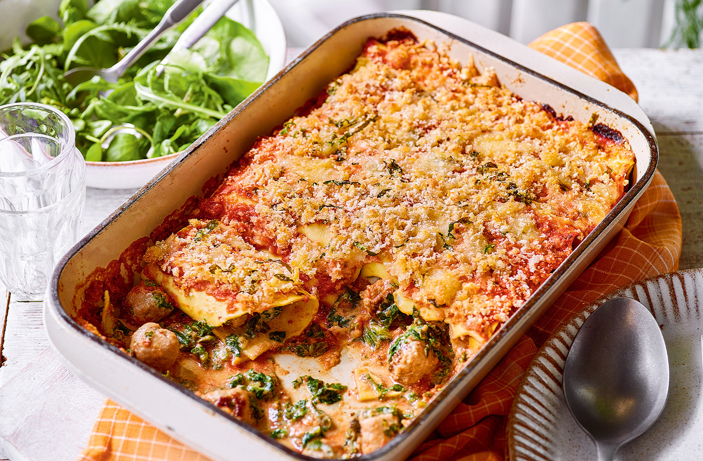 Sausage and kale cannelloni recipe