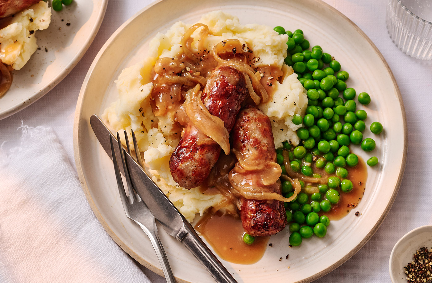 Sausage and mash  recipe