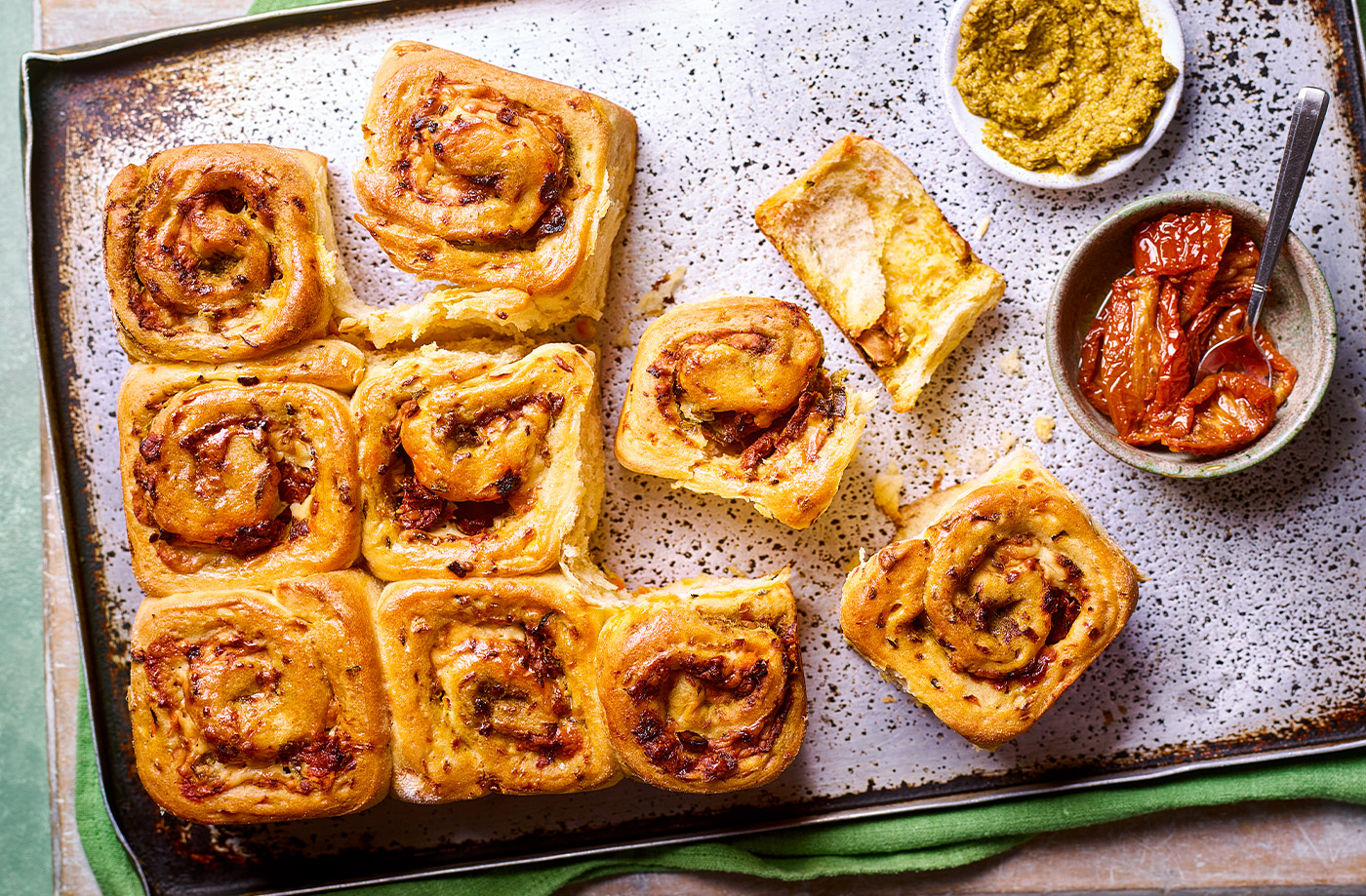 Savoury Chelsea buns recipe