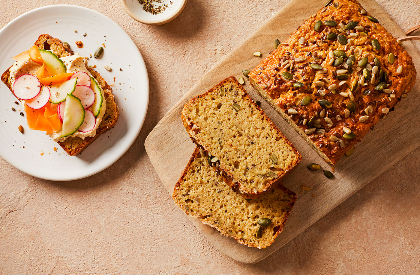 Seeded cottage cheese bread recipe
