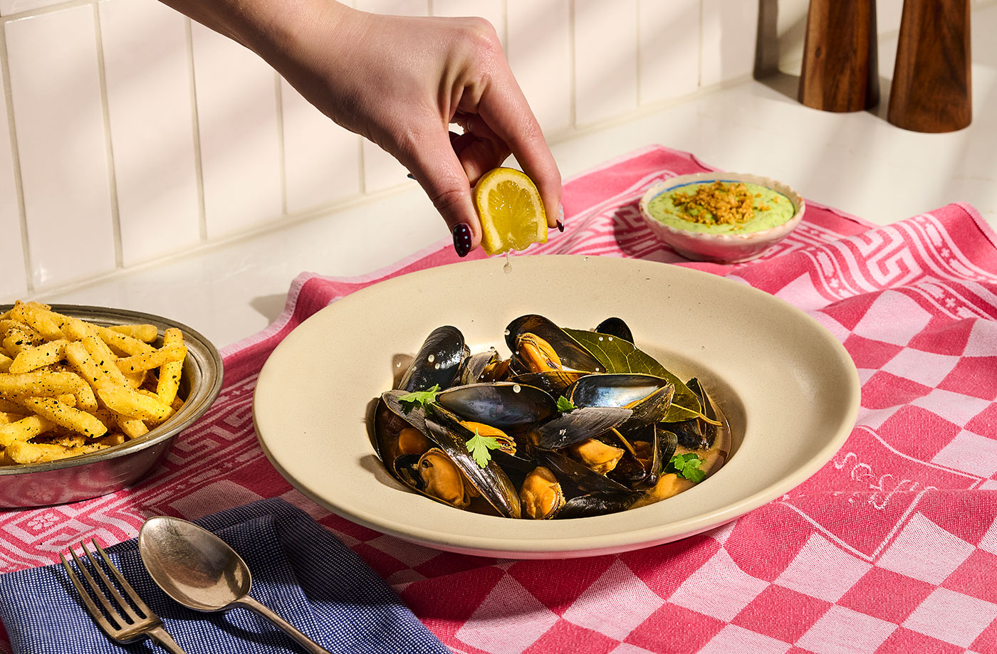 Seema’s malted vinegar coconut mussels recipe