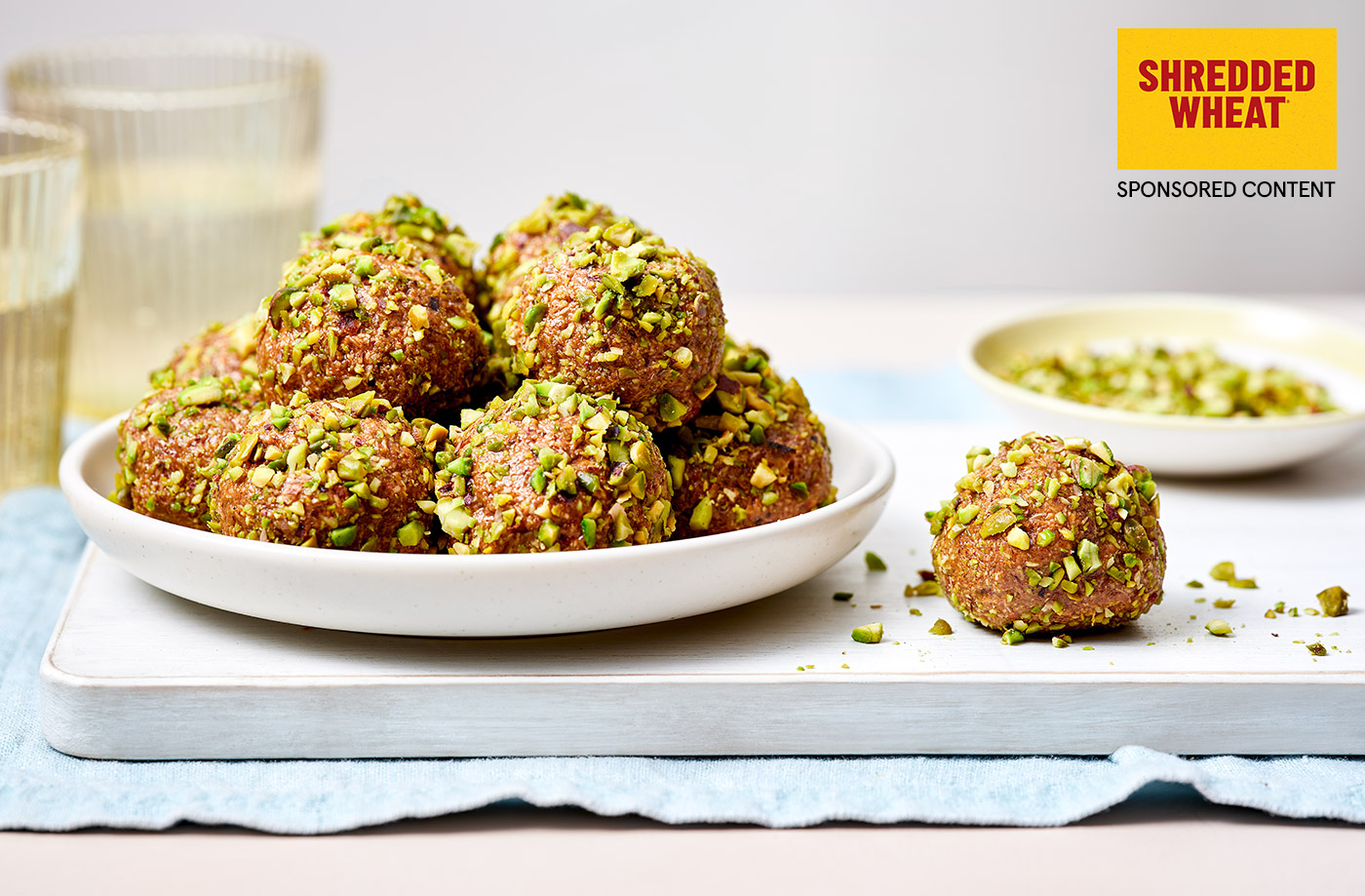 Almond and pistachio energy balls recipe