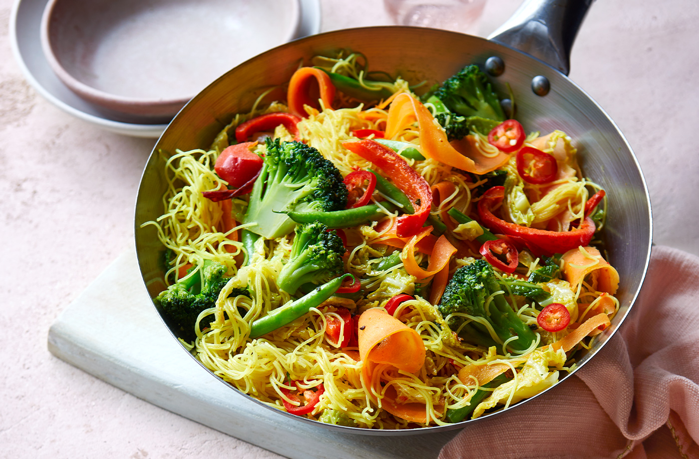 Vegan Singapore-style noodles recipe