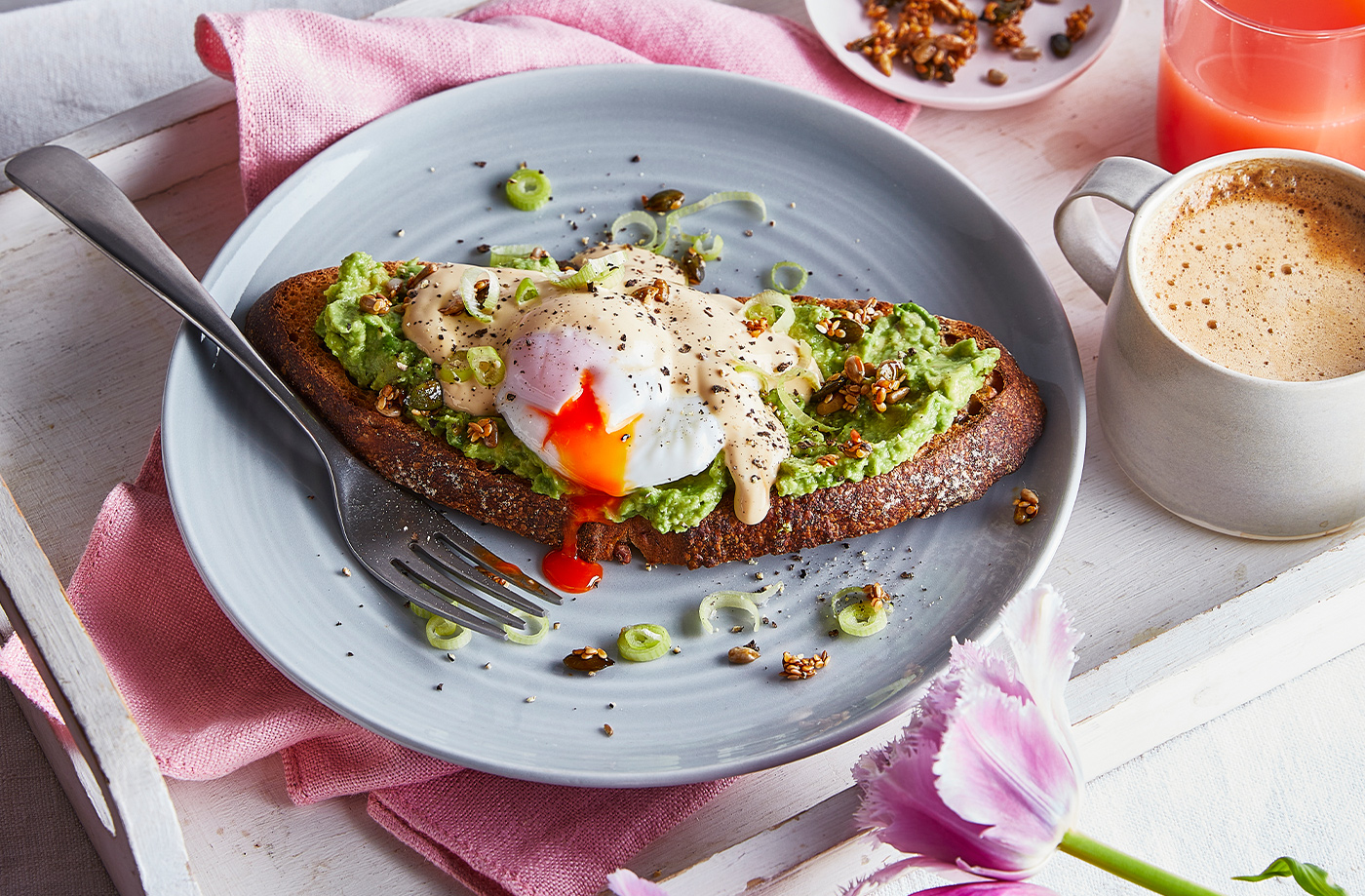Avocado Benedict with Marmite hollandaise recipe