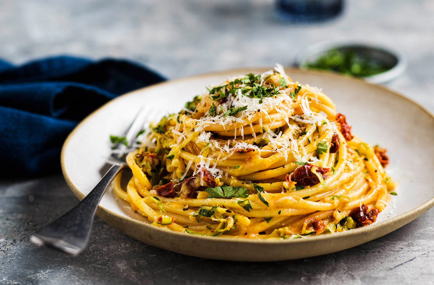Smoky tomato carbonara recipe