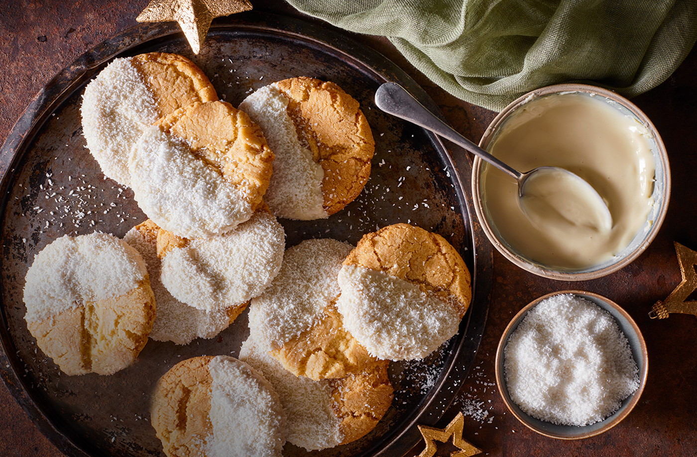 White chocolate snowball cookies recipe