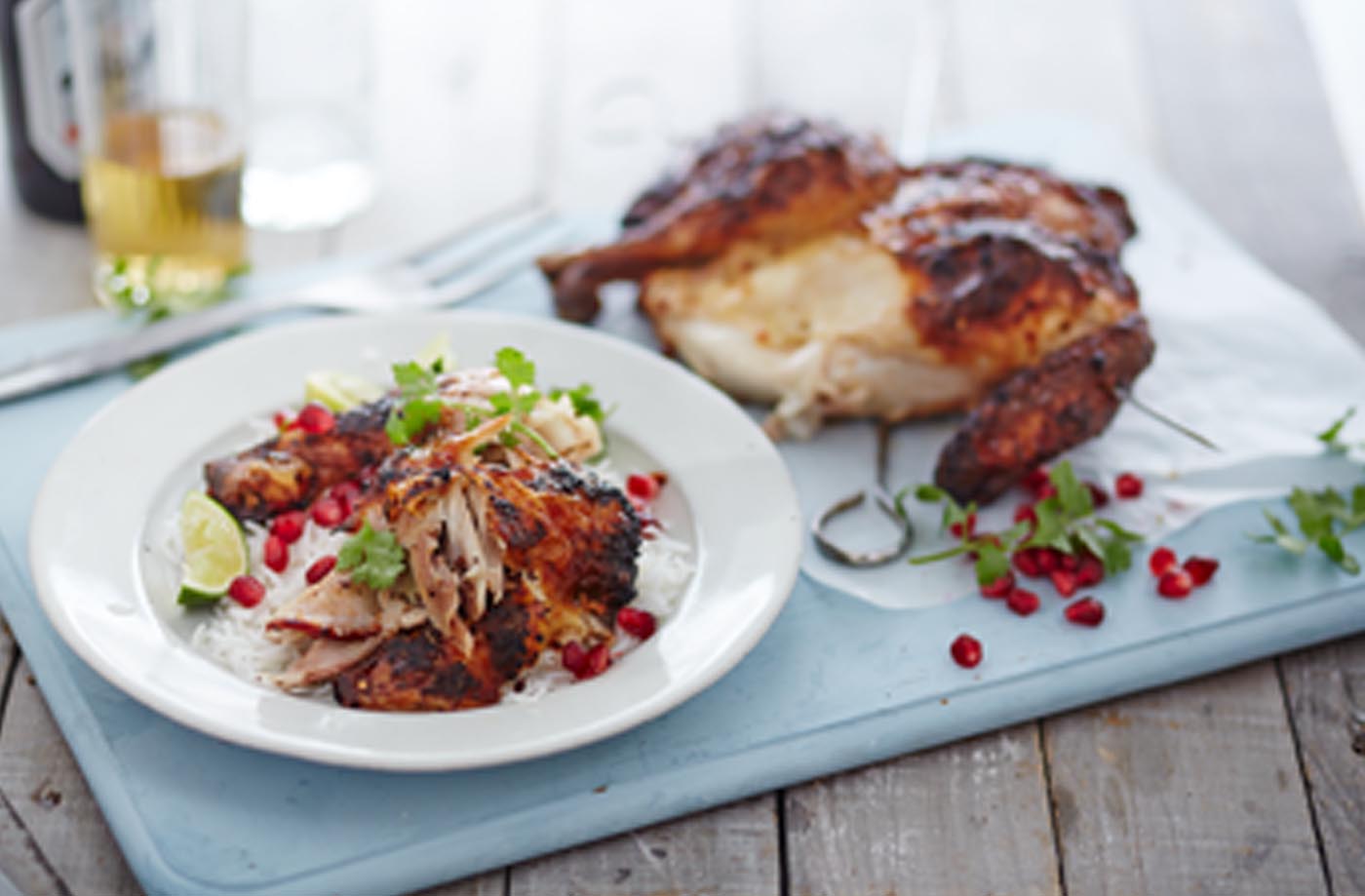 Spatchcock chicken in spiced yogurt recipe