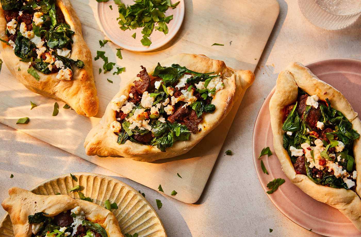 Speedy beef pide recipe