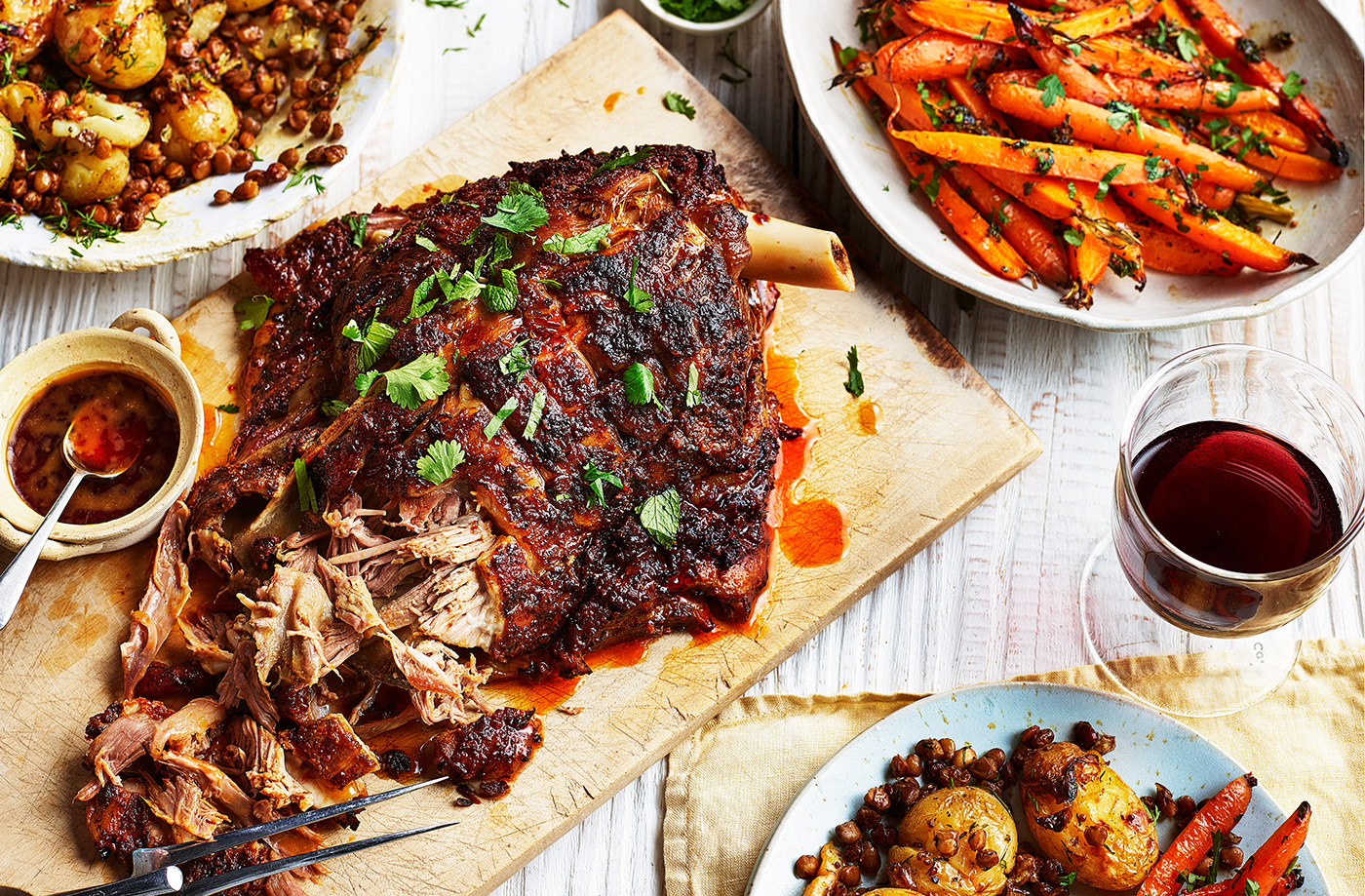 Spiced slow-roasted lamb shoulder recipe