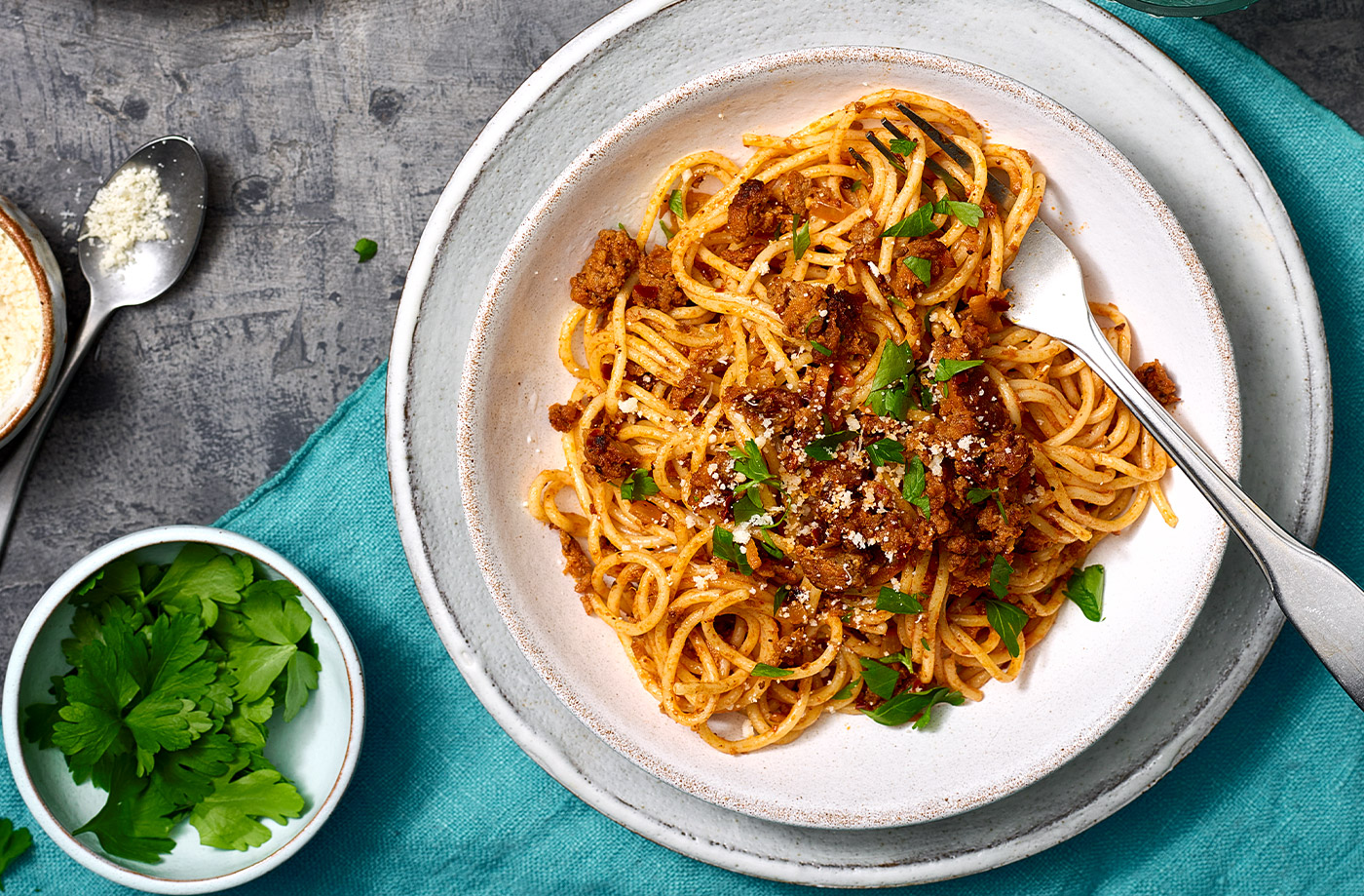 Spicy lentil and beef spaghetti recipe