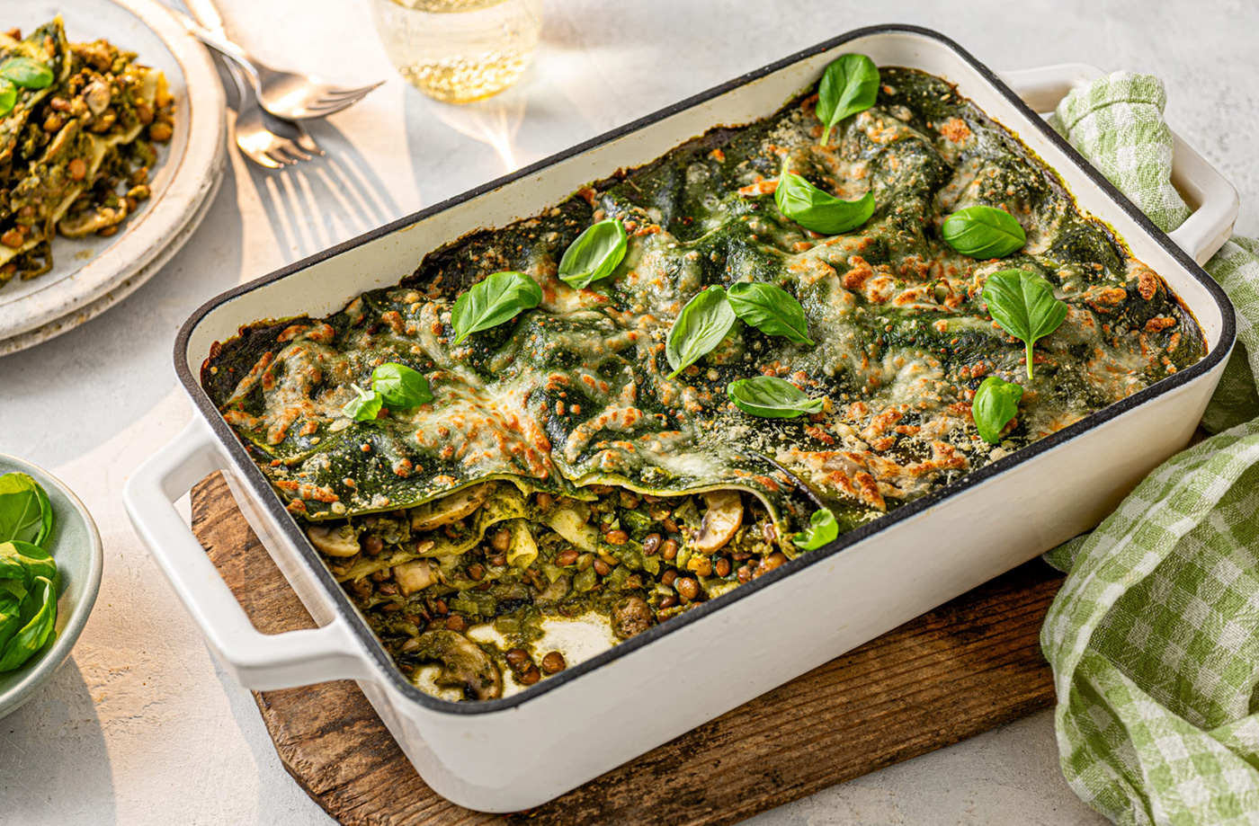 Spinach lasagne recipe