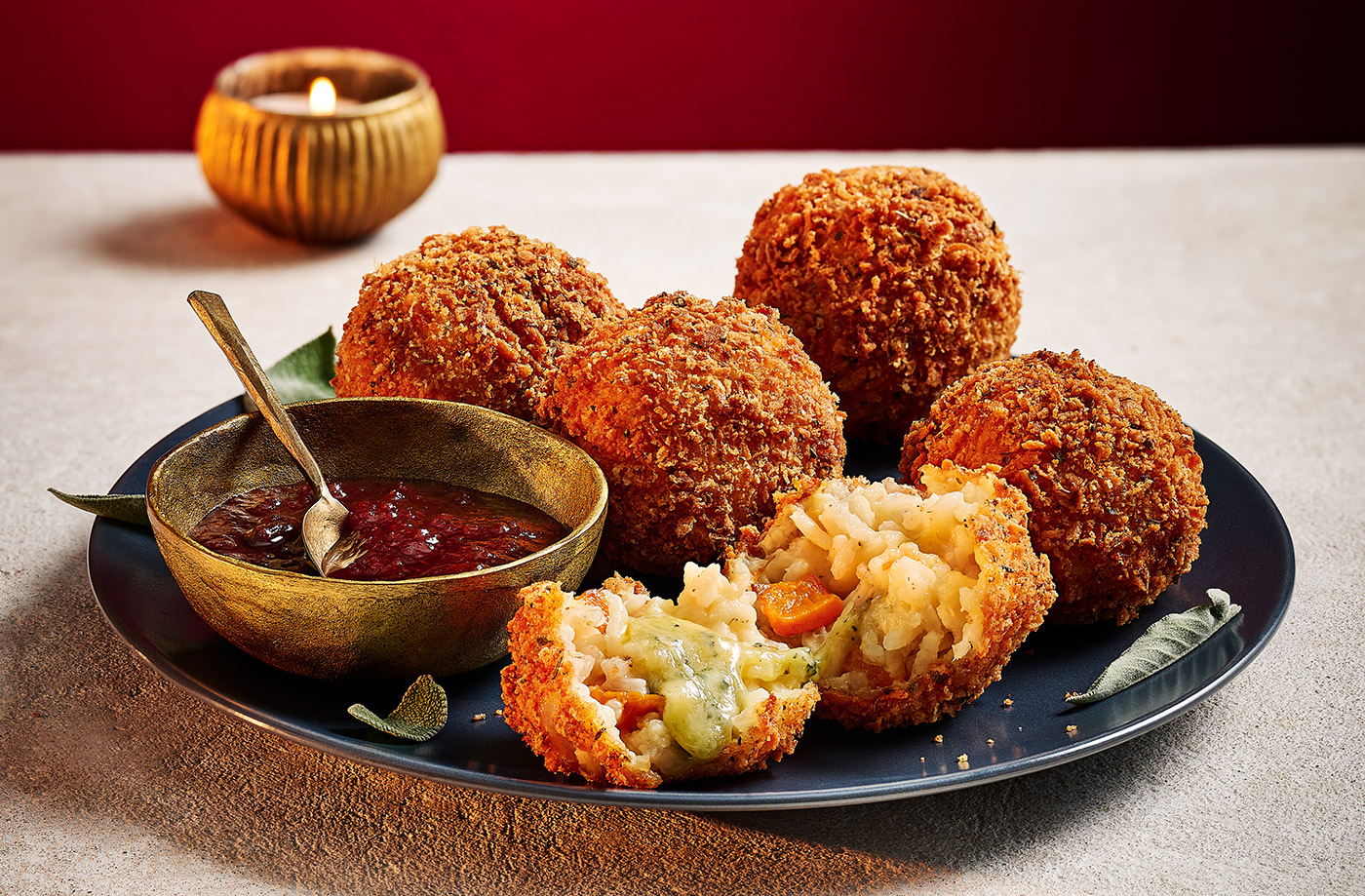 Jade Greenhalgh's squash and blue cheese arancini recipe