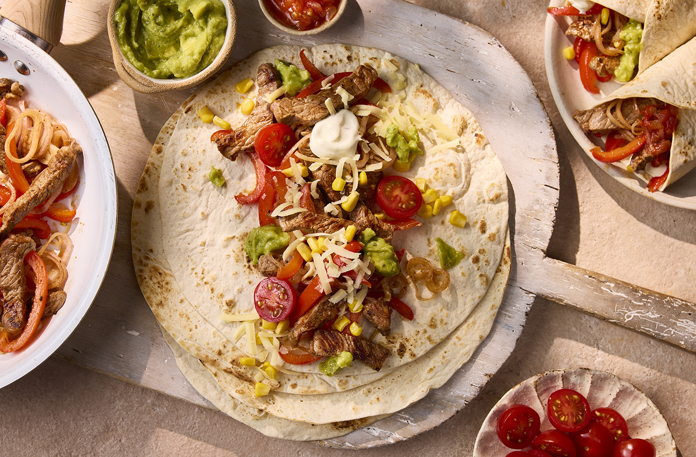 Steak fajitas recipe