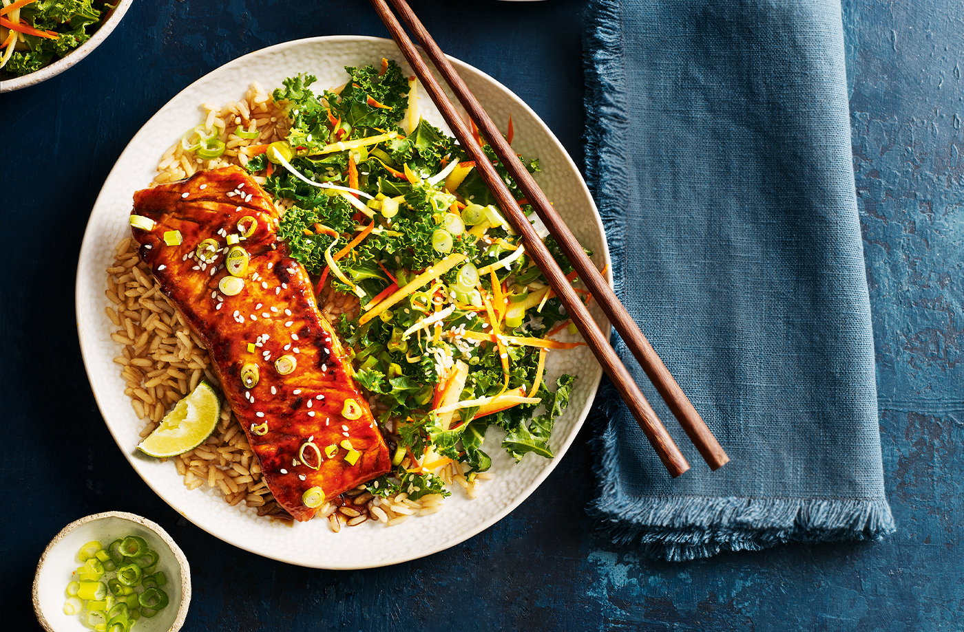 Ella's 'scratch cook' sticky miso-glazed salmon recipe