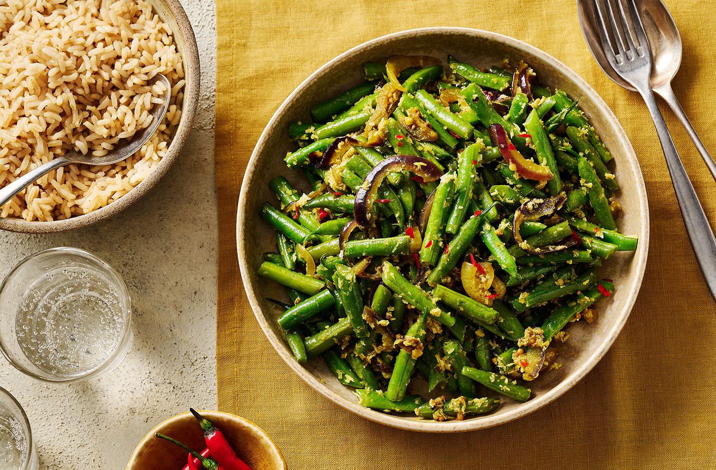 Stir-fried green beans recipe