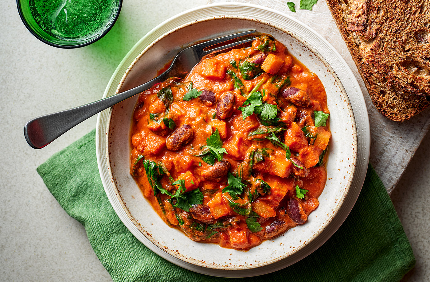 Storecupboard root veg and peanut stew recipe