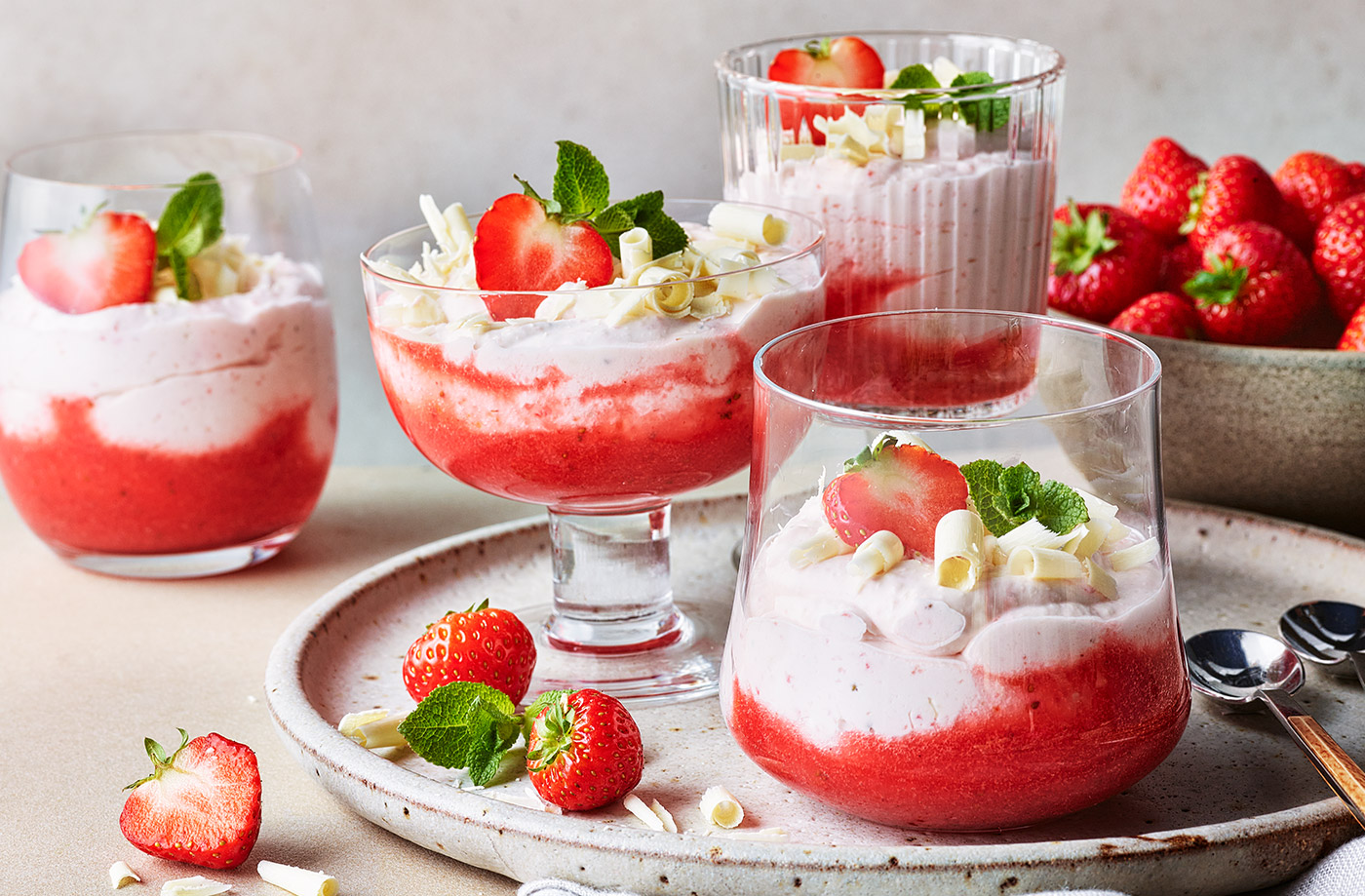 Strawberry and white chocolate mousse recipe