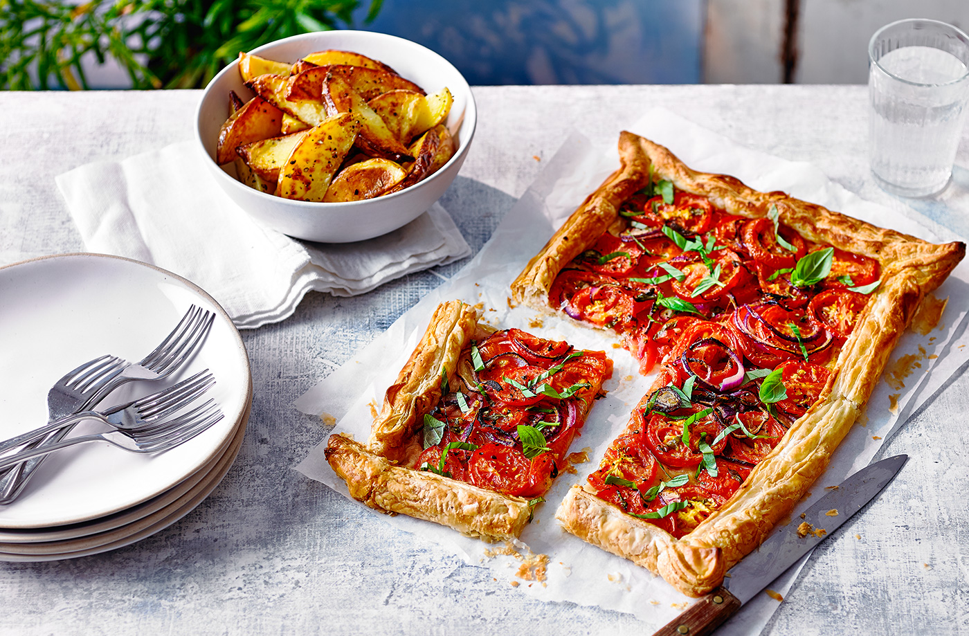 Summer tomato galette recipe