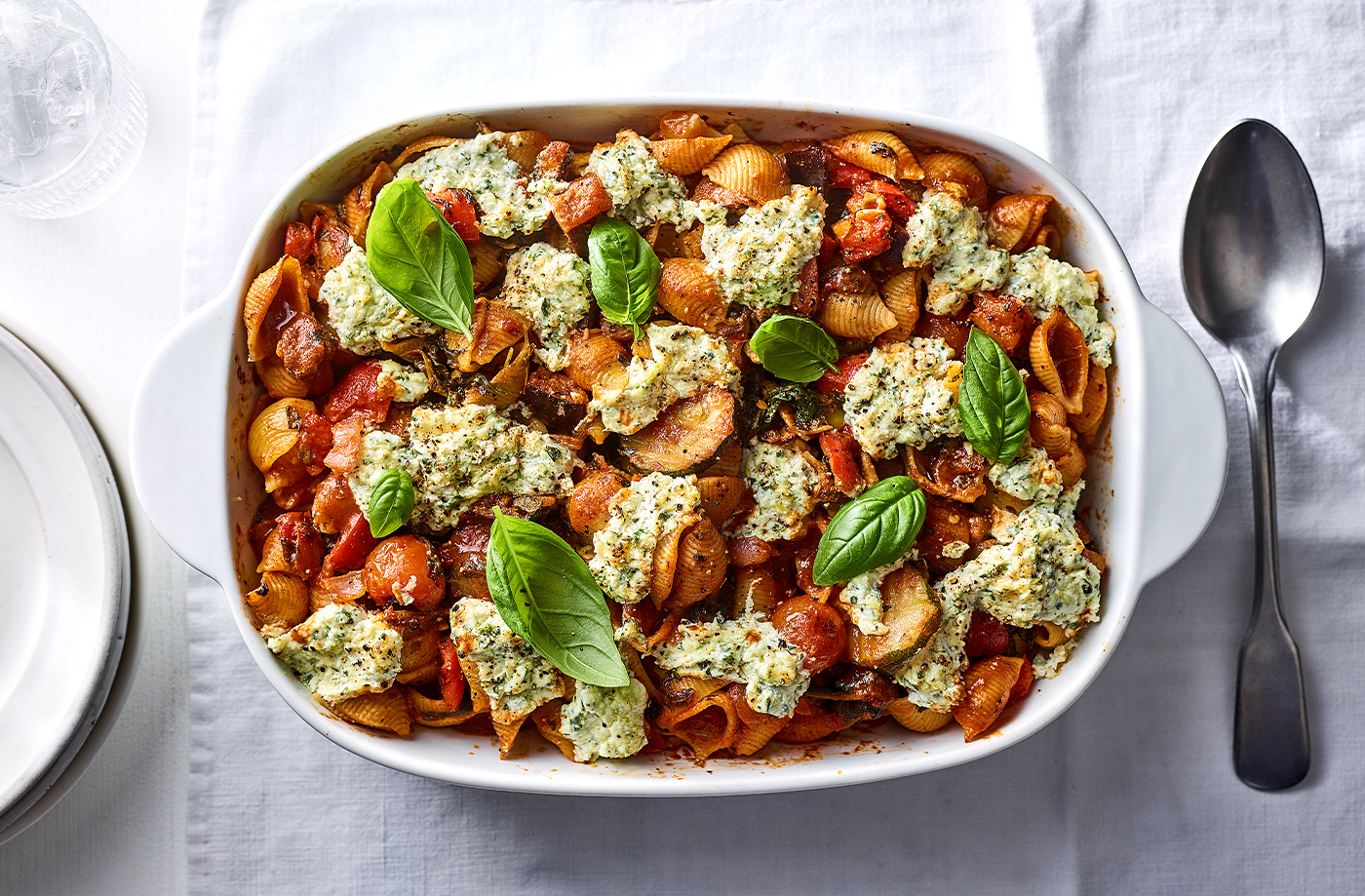 Summer veg pasta bake recipe