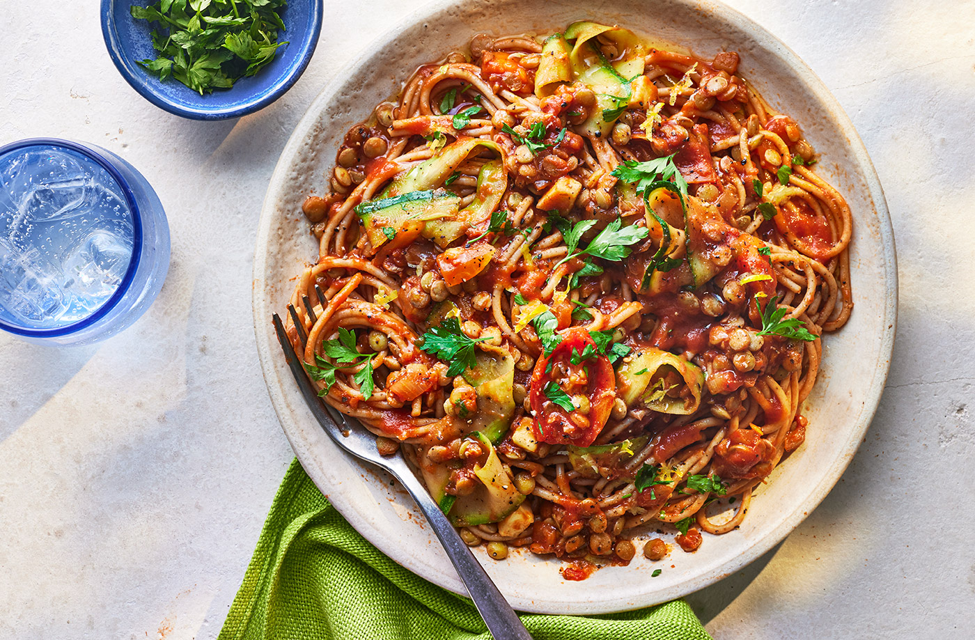 Summery lentil ragu recipe