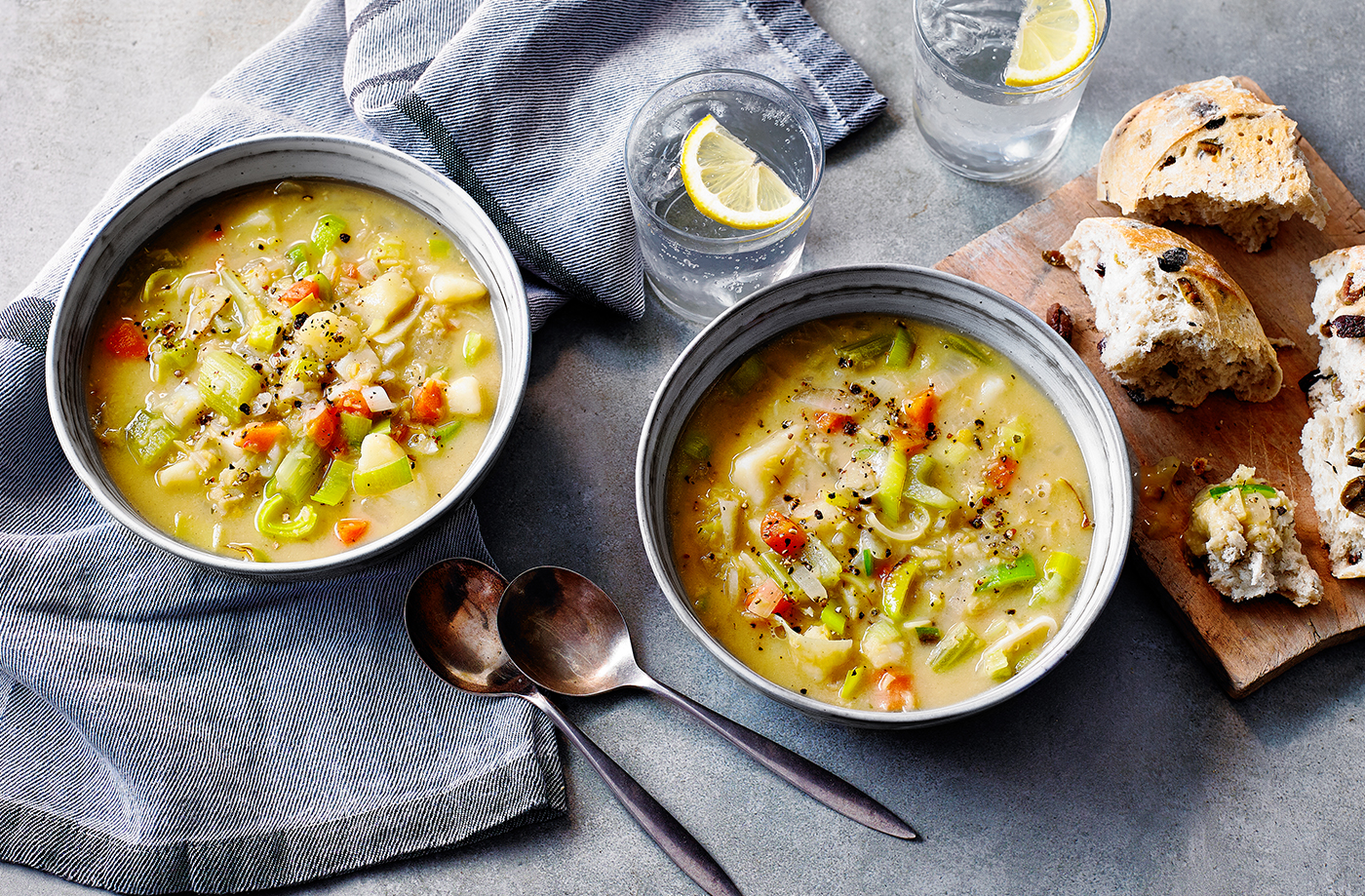 Super vegetable and lentil soup recipe
