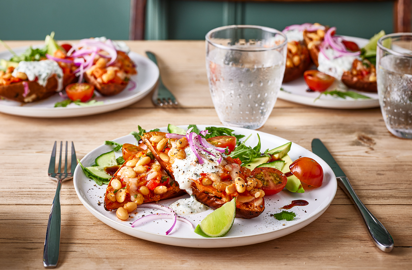 Loaded sweet potato skins recipe