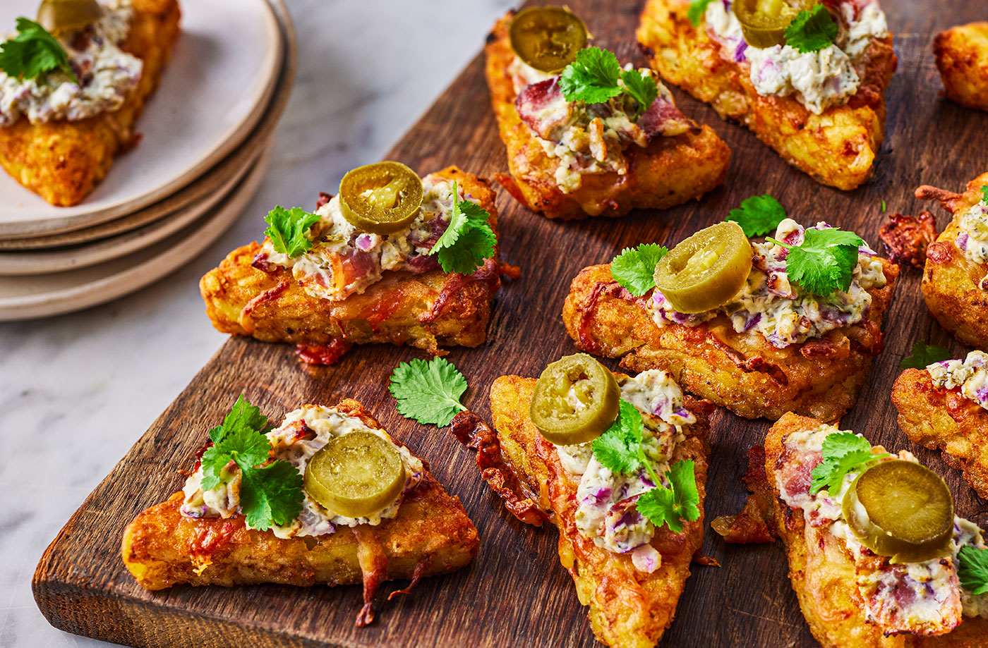 Air-fryer jalapeño popper hash browns recipe