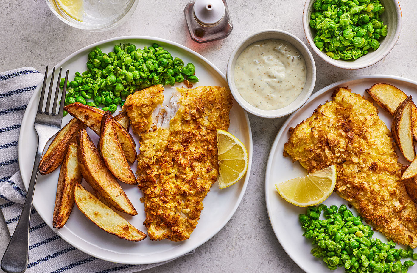 Air-fryer salt 'n' vinegar crispy fish recipe