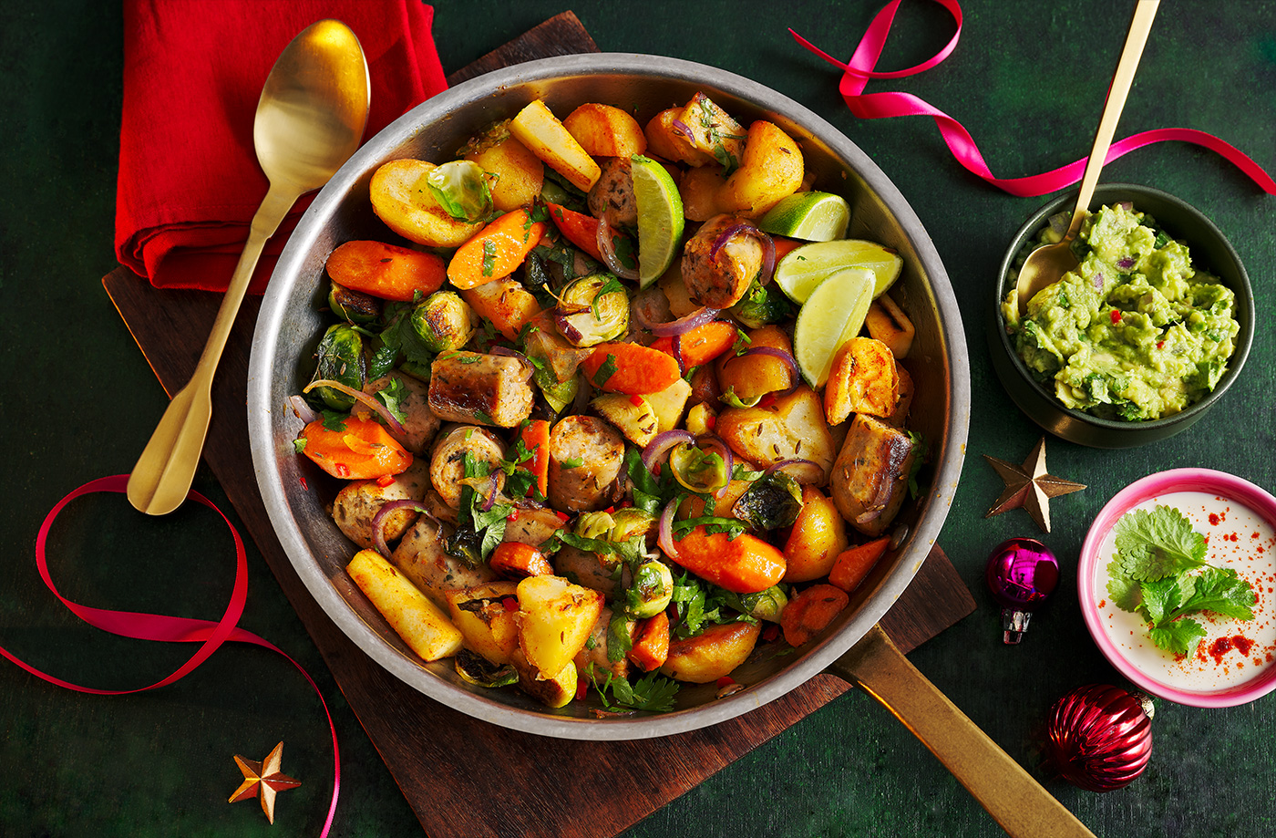 Mexican-style potato and veg 'hash' recipe