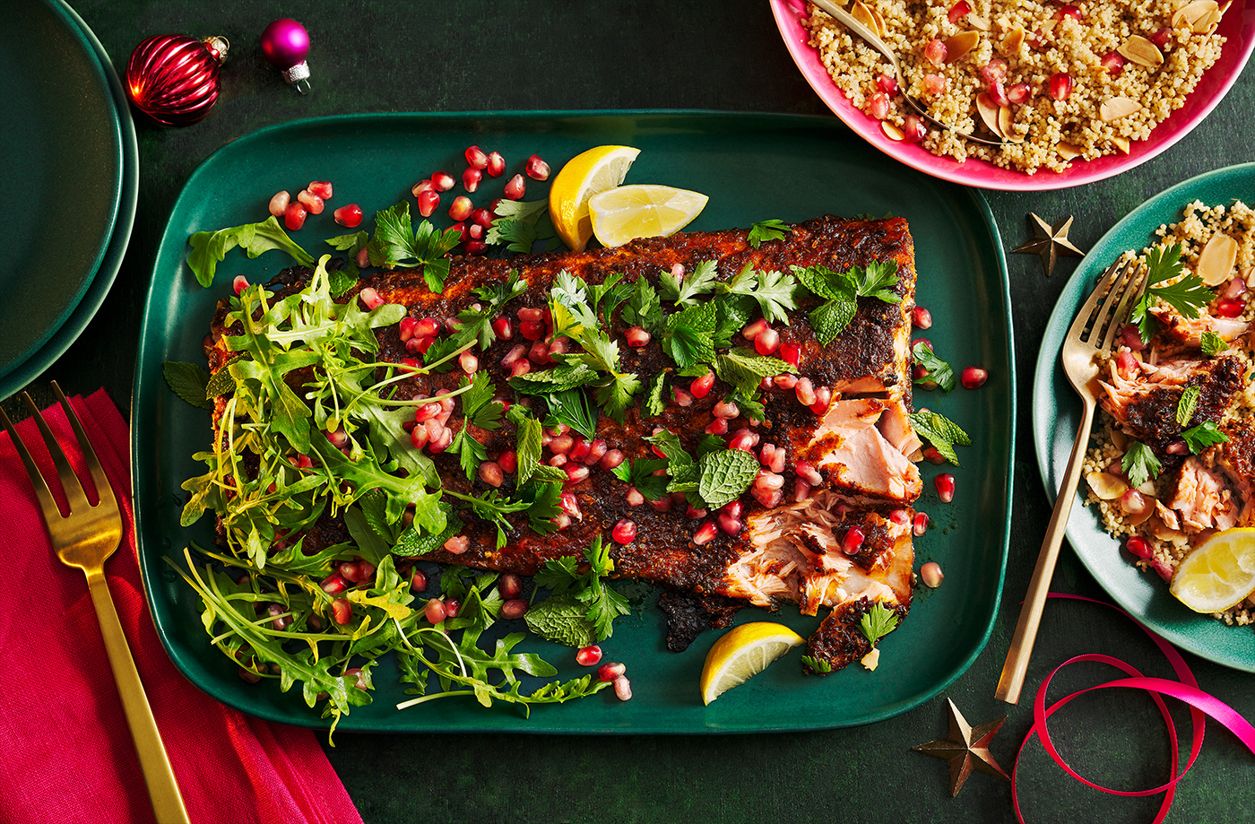 Ras el hanout salmon recipe