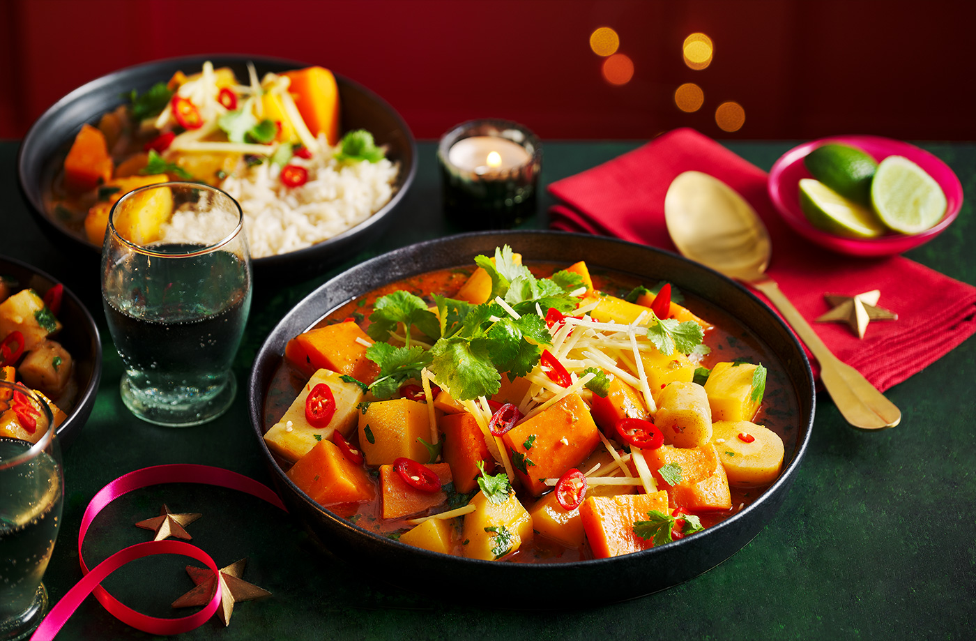 Root veg Thai red curry recipe